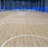 most popular pvc wood look synthetic basketball courts flooring