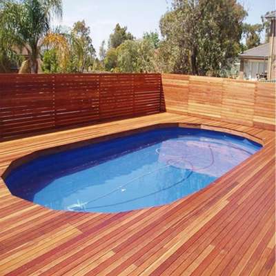 Outdoor Waterproof Merbau Timber flooring Swimming Pool Decking